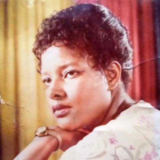 An older photo of the author&#x27;s mother Riziki Abdalla Katende