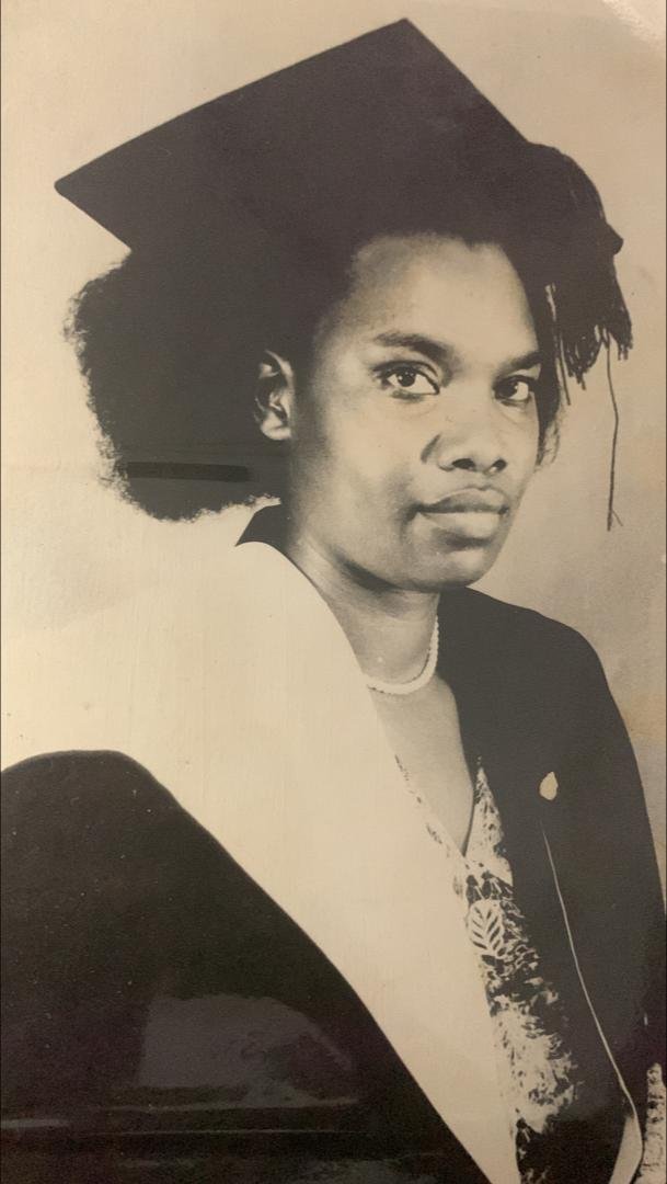 Prof. Helen Byamugisha upon graduating in 1979